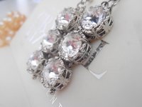 Clear Crystal Bridal Earrings Swarovski Crystals | Wedding Day Art Deco Jewelry | Anniversary Gift