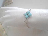 Mint Dainty Bracelet / Delicate Chain Crystal Bracelet / Chatons 8mm SS39 / Gift For her / Fashion Bracelets