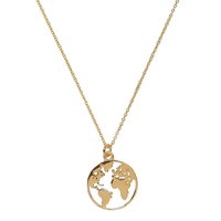 World Map Necklace / Gold Travel Pendant / Earth Pendetif / wanderlust jewelry / Weltkarte Halskette Charme / Laser Cut Global / Carte Monde