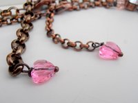 Multicolors Rose Premium Crystal Necklace, Anna Wintour Rivoli Choker 12mm, Antique Copper Jewelry, Valentine's Day Gift