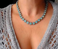 Art Deco Pacific Opal Collet Necklace in Platinum, Choker for Women, Jewelry Birthday Gift for Her