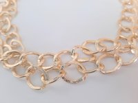 Gold chunky chain Necklace / Oversized Choker / Statement Jewelry for Women / Birthday Gift