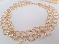 Gold chunky chain Necklace / Oversized Choker / Statement Jewelry for Women / Birthday Gift