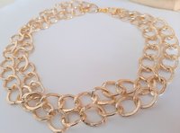 Gold chunky chain Necklace / Oversized Choker / Statement Jewelry for Women / Birthday Gift