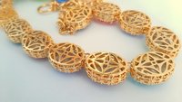 Anna Wintour Crystal Necklaces in Filigree Gold 