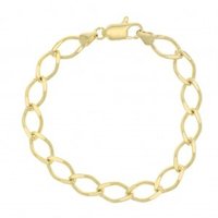 16K Real Gold Plated Chain Bracelets with Custom Initial Charms | Valentine's Day Gift