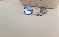 Pale Blue Rivoli Dangle Earrings | StainlesGirls Birthday Gift