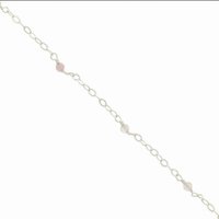 Sterling silver Minimalist Gemstone Beaded Bracelet, Everyday Dainty Jewelry, 30th Birthday Gift, Thin Chain