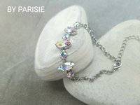 Aurora Borealis Marquise Crystal Bracelet in Rhodium | Jewelry for Brides