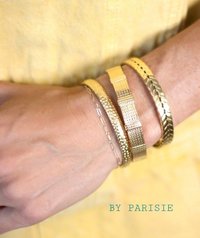 Gold Open Cuff Bracelet | Women Stacking Bangles