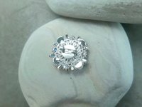 Diamond Crystal Clear Brooch for Clothes | Rhinestone Cluster Brooches for Coat Gift for Grandma