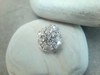 Diamond Crystal Clear Brooch for Clothes | Rhinestone Cluster Brooches for Coat Gift for Grandma