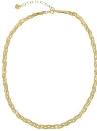 Gold Braided Mesh Chain Necklace | Minimalist Everyday Jewelry