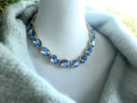 Light Sapphire Crystal Choker | Anna Wintour Necklace