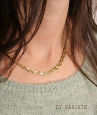 Braided Mesh Chain Necklace | Modern Everyday Jewelry for Women