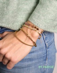 Gold Chain Cuff Bracelet for Women in Stainless Steel | Layering Jewelry 