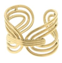 Stacking Band Ring in Gold Stainless Steel | Women Everyday Jewelry 