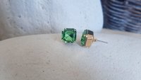 Peridot August Birthstone Post Earrings - Handmade Gifts