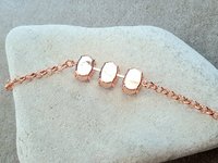 Purple Lavender Crystal Bracelet in Rose Gold | Wife Anniversary Gift