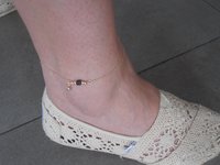 Gold Beaded Foot Anklet in 14/20k Gold filled Chain/Findings Chain / Sandal Bracelet / Charm Anklet / Summer Accessories