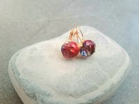 Pink Tourmaline Cushion Earrings in Gold | Colorful Jewelry 