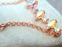 Aurora Borealis Marquise Chain Bracelet | Summer Jewelry - Gift for Mum