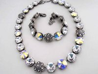 Aurora Borealis Crystal Necklace Set Anna Wintour | Customized Gift for Partner