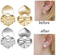 Earring Lifter Backs for Heavy Earrings | Stainless steel Earring Support for Stretched Ear lobs