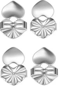 Earring Lifter Backs for Heavy Earrings | Stainless steel Earring Support for Stretched Ear lobs