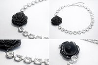 Rose Bud Crystal Choker Necklace | Bridal Statement Jewelry