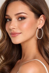 Stainless steel Hoop Earrings 36mm | Everyday Big Hoops