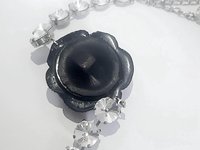 Rose Bud Crystal Choker Necklace | Bridal Statement Jewelry