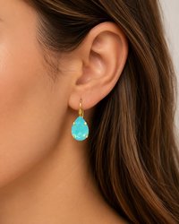 Teardrop swarovski crystal earrings