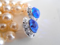 Sapphire Halo Stud Earrings | Bridesmaid Gift Ideas