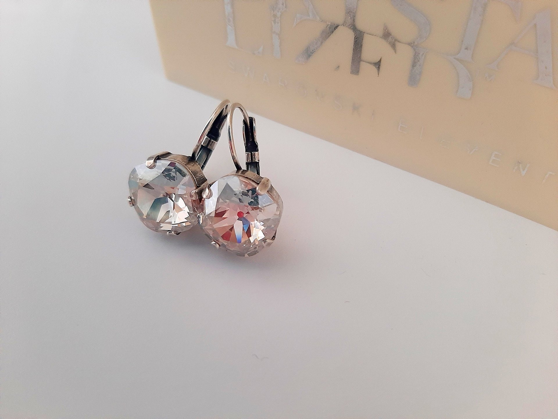 Silver Shade Fancy Drop Earrings in Silver Plating