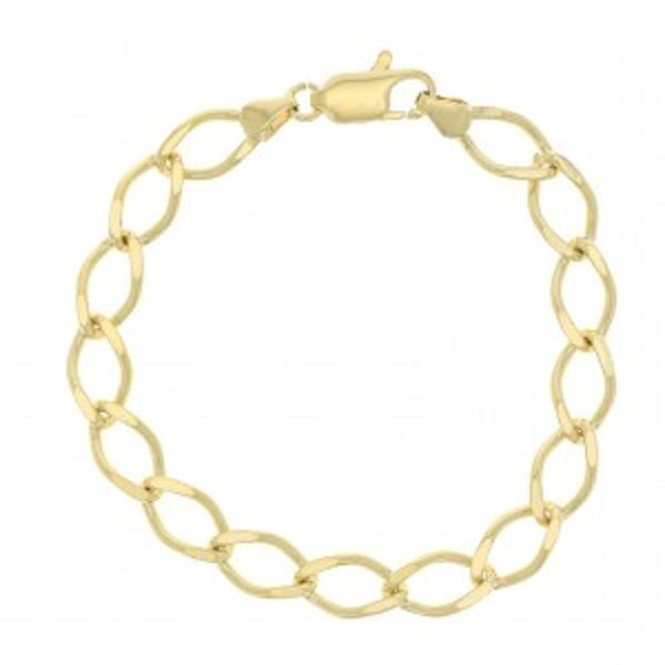 16K Real Gold Plated Chain Bracelets with Custom Initial Charms | Valentine's Day Gift