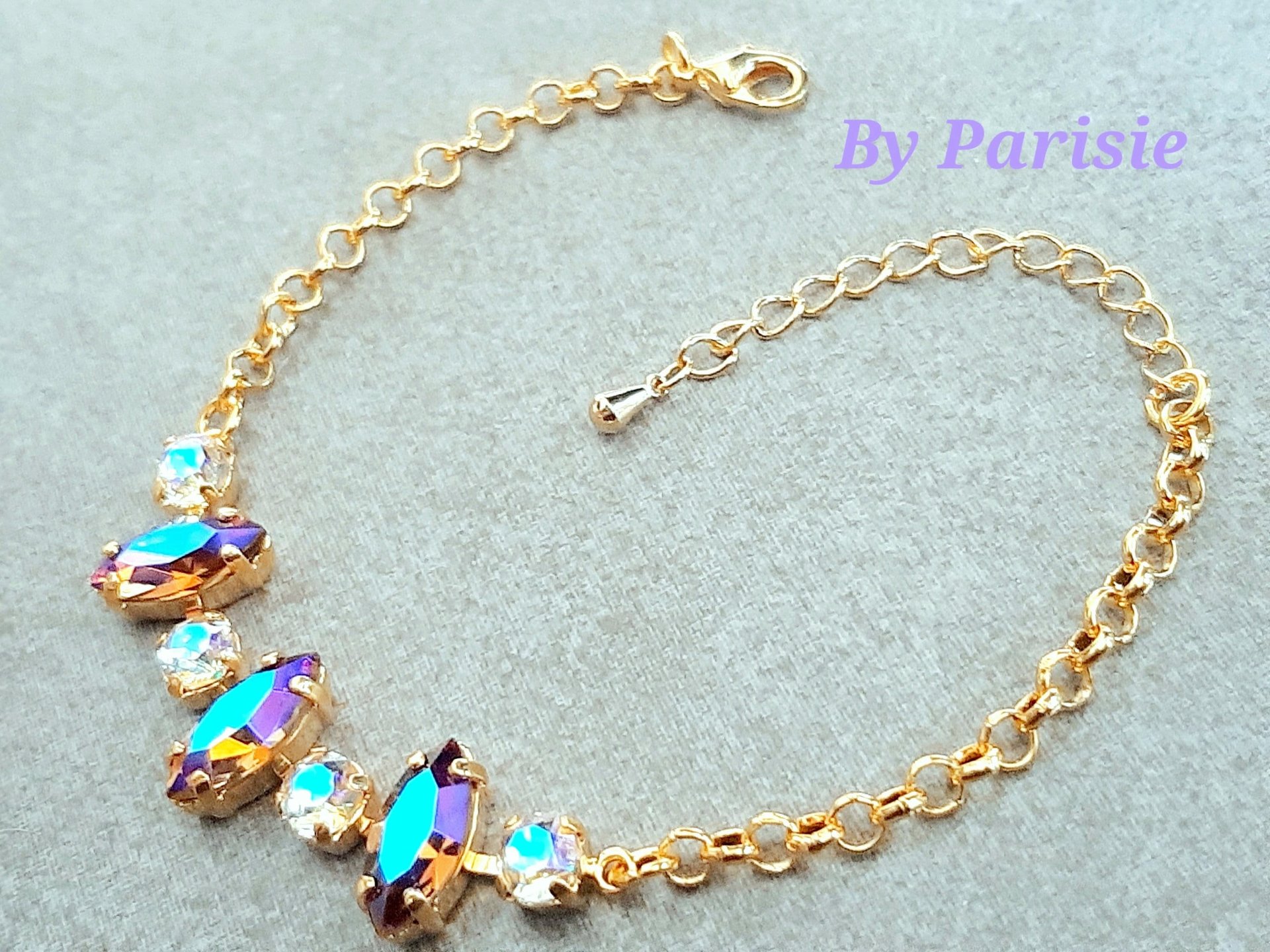 Paradise Shine Austrian Crystal Chain Bracelet