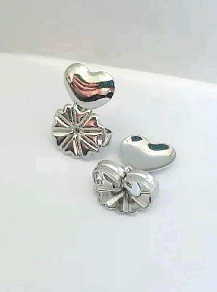 Earring Lifter Backs for Heavy Earrings | Stainless steel Earring Support for Stretched Ear lobs