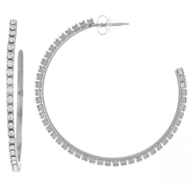 Stainless steel Hoop Earrings 36mm | Everyday Big Hoops