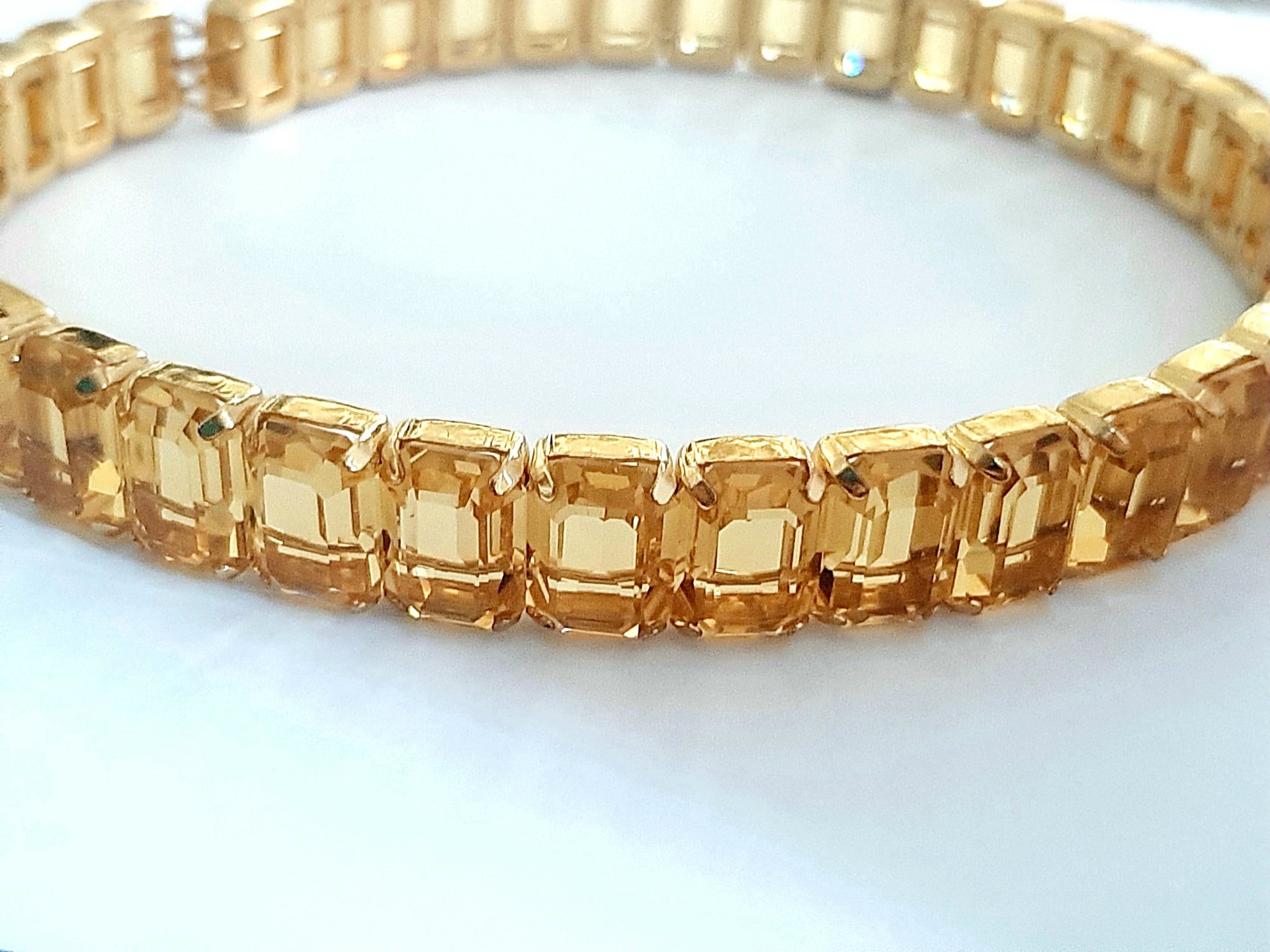 Topaz Crystal Choker Necklace | Statement Collar Wedding Jewelry