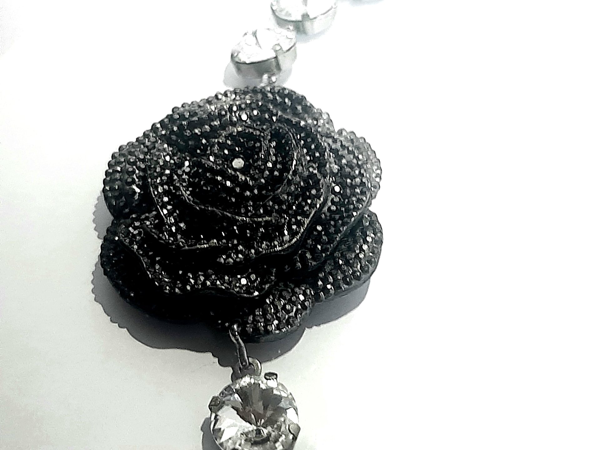 Rose Bud Crystal Choker Necklace | Bridal Statement Jewelry