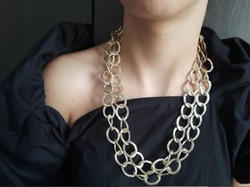 Gold chunky chain Necklace / Oversized Choker / Statement Jewelry for Women / Birthday Gift