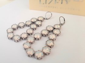 Long Chandelier Crystal Earrings