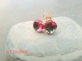 Gradient Tourmaline Fancy Earrings in Gold