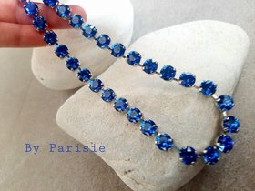 Austrian Sapphire Tennis Necklace